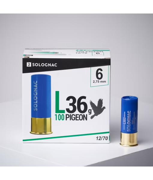 SOLOGNAC BALLE A PIGEON #6 L100 1 1/4OZ 12GA 2'' 3/4