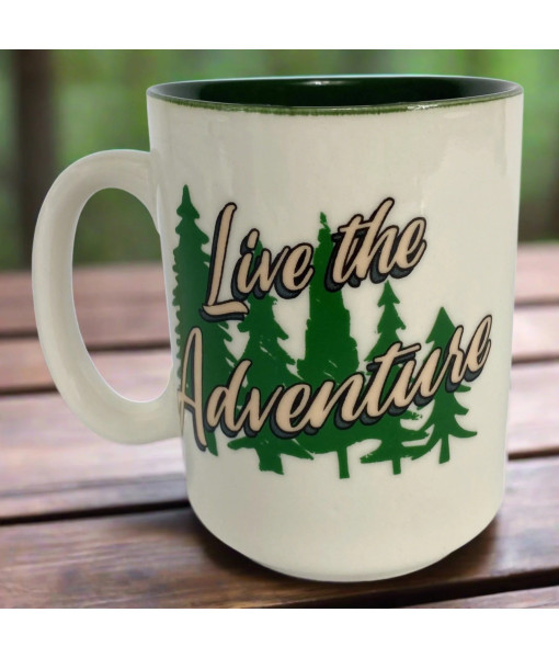 RIVERS EDGE MUG EN CERAMIQUE 16OZ LIVE THE ADVENTURE