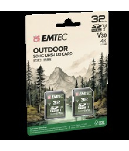 EMTEC CARTE SD 32G PAQUET DE 2