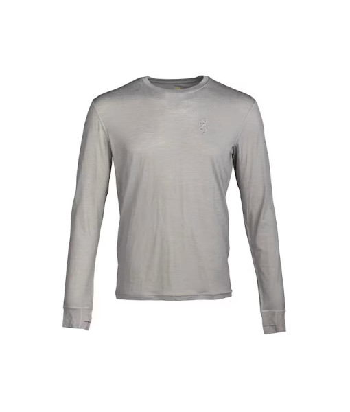 BROWNING SHIRT 120 MERINO CREW GRIS MEDIUM