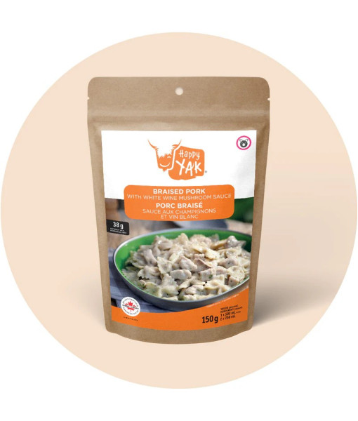 Porc Braiser, Sauce Champignon Et Vin Blanc