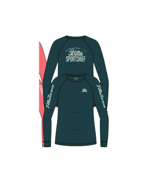 SPORTCHIEF TETRA LS CHANDAIL VERT FILLES DE BOIS