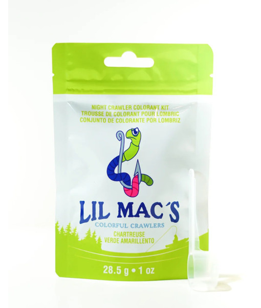 LIL MAC'S COLORANT POUR VERS DE TERRE CHARTREUSE 1OZ