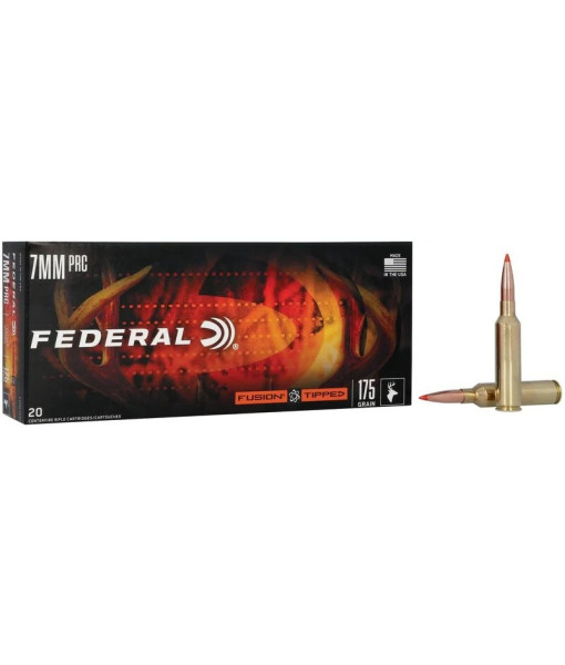 FEDERAL FUSION TIPPED 7MM PRC 175GR