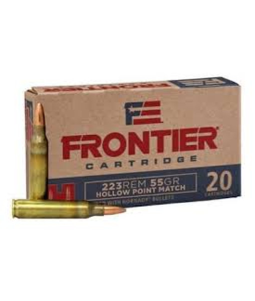 HORNADY FRONTIER 223 REM 55GR HOLLOW POINT MATCH