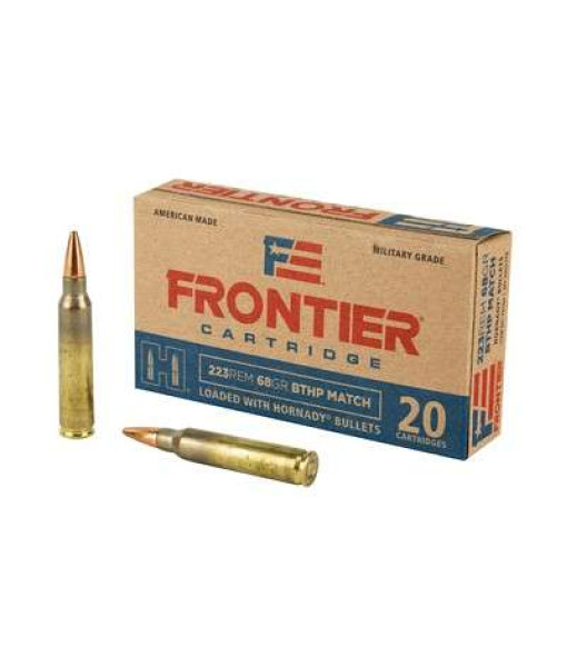 HORNADY FRONTIER 223 REM 68GR BOATAIL HOLLOW POINT