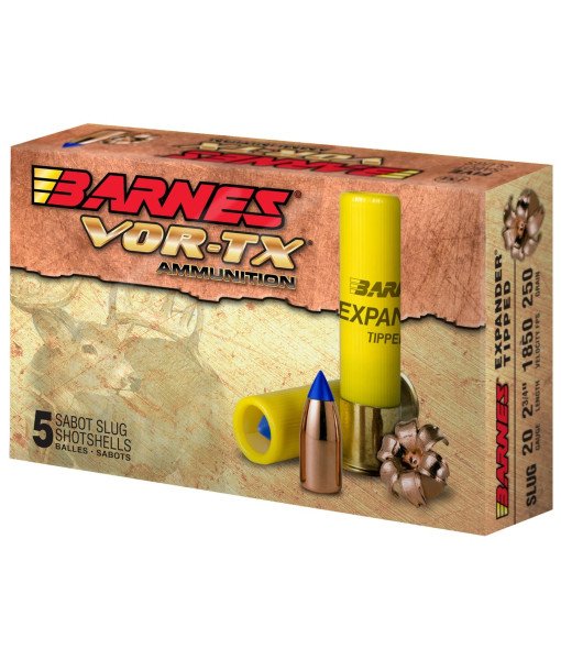 BARNES VOR-TX 20GA SABOT SLUG 2'' 3/4 250GR 1800FPS