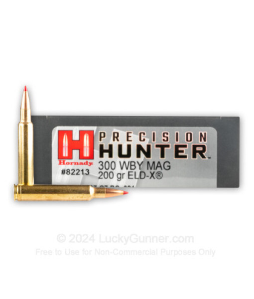 HORNADY PRECISION HUNTER 300 WBY MAG 200GR ELD-X