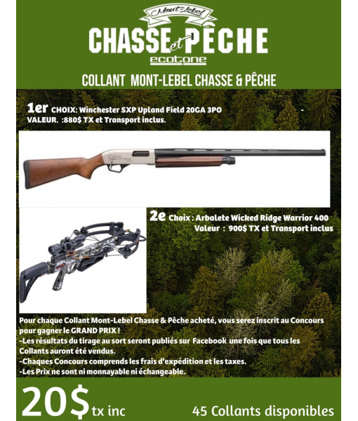 CONCOURS PUBLICITAIRE SXP 20GA  OU WARRIOR 400