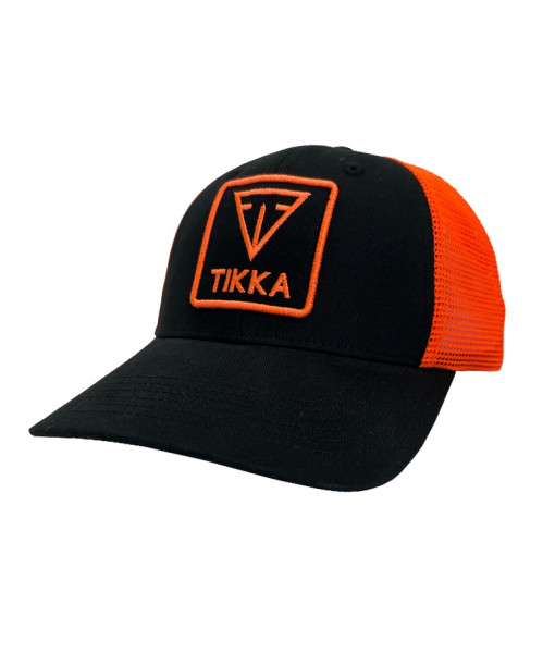 TIKKA CASQUETTE NOIR ET ORANGE