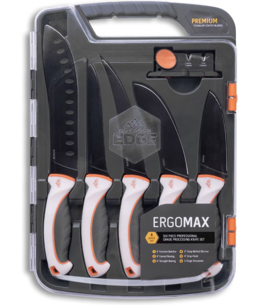 OUTDOOR EDGE ENSEMBLE DE COUTEAUX ERGO MAX 6PCS