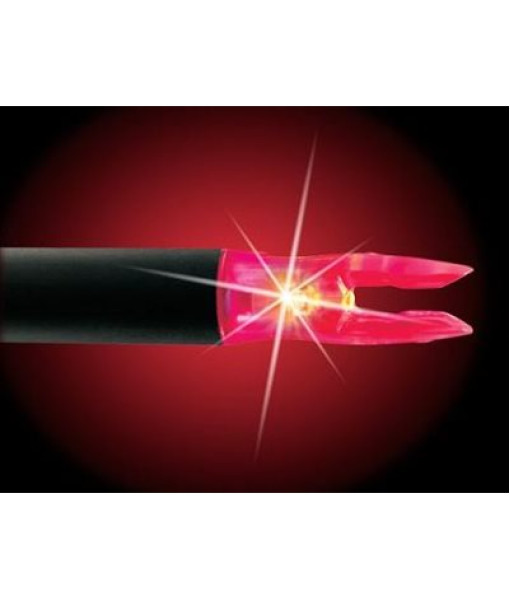 NOCKTURNAL LIGHTED NOCKS X 5MM ROUGE PAQUET DE 3