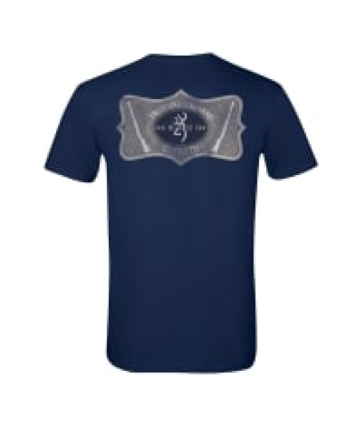 Browning T-shirt Engraved Navy