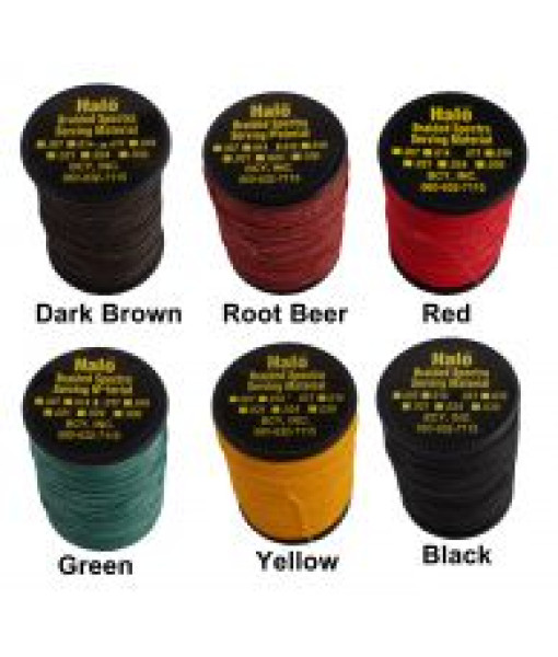 BCY Halo Braided Serving .21 Red 75yd
