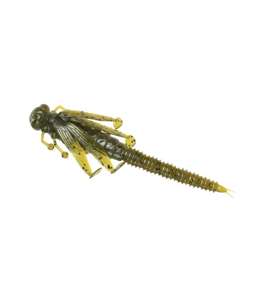 FISHLAB NYNPH FLUTTER GREEN PUMPKIN 2 1/2''