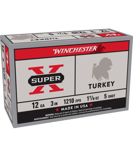 WINCHESTER SUPERX TURKEY 12GA 3'' 1OZ 7/8 #5