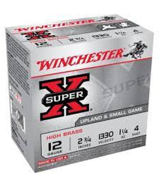 WINCHESTER SUPER X 12GA 2''3/4 1 1/4OZ #4 1330FPS