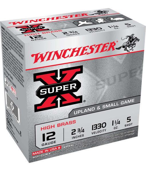 WINCHESTER SUPER X 12GA 2''3/4 1 1/4OZ #5 1330FPS