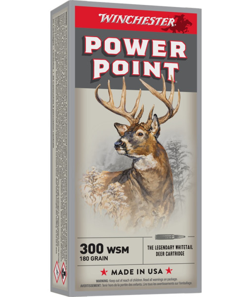 WINCHESTER POWER POINT 300 WSM 180GR