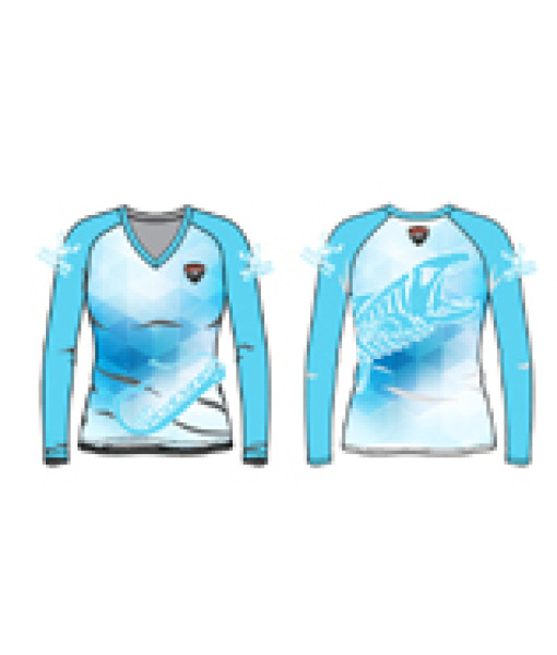 Ecotone Chandail Bleu Sublimation Femme team Ecotone