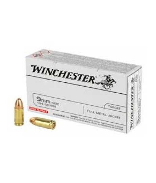 Winchester 9mm Nato 124gr FMJ 50un