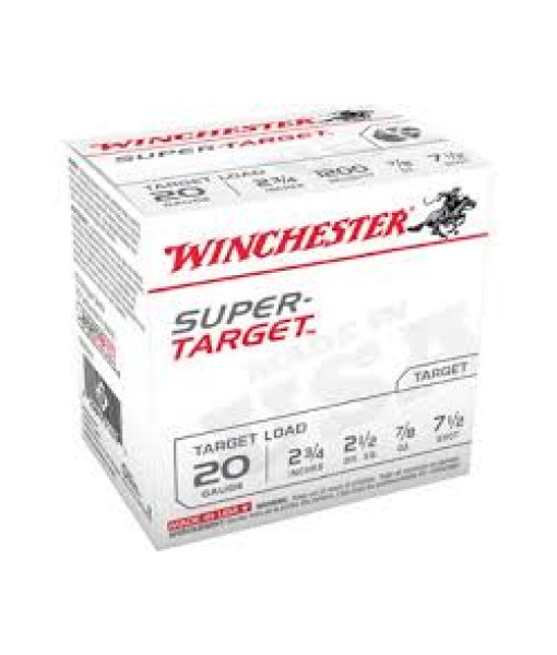 Winchester super target 20ga 2.75'' #7.5 plomb